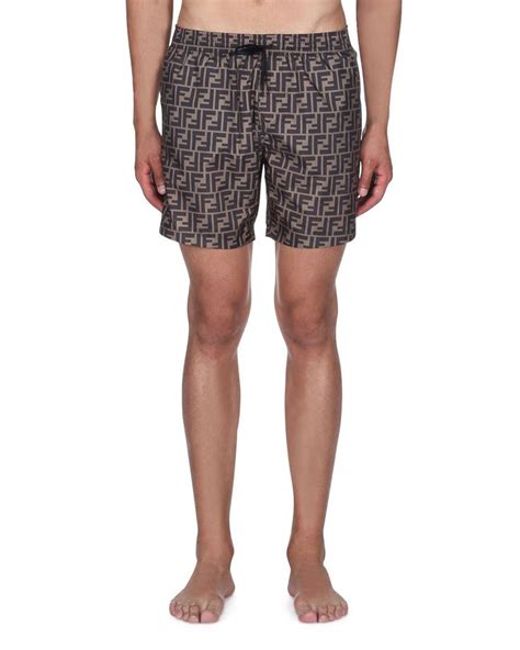 fake fendi swimming trunks|fendi swimwear men's.